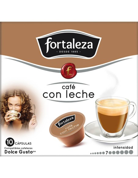 Café con leche 10 cápsulas compatibles con Dolce Gusto®