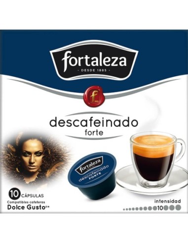 Café Descafeinado Forte 10 cápsulas compatibles con Dolce Gusto®