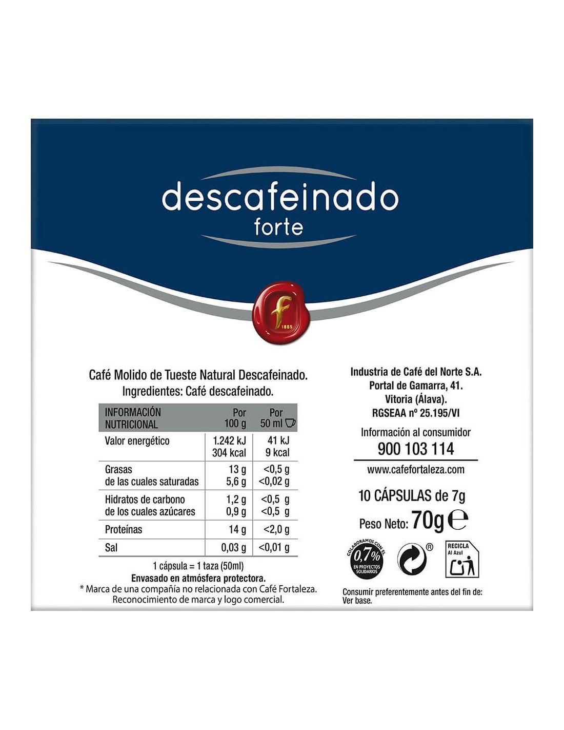 DESCAFEINADO CÁPSULA - DOLCE GUSTO®* COMPATIBLE