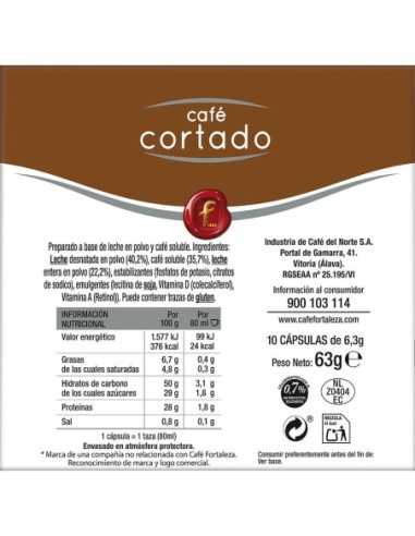 Café Cortado 10 cápsulas compatibles con Dolce Gusto®