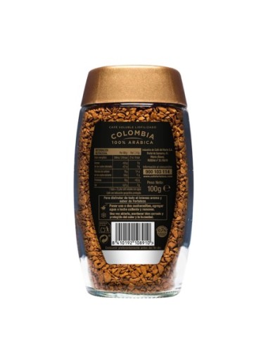 Café Soluble Colombia frasco 100g