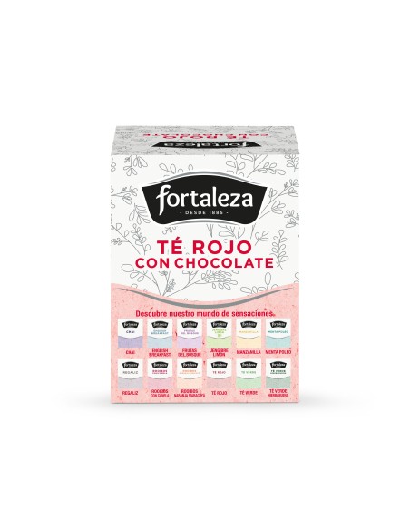 Té Rojo con Chocolate 15 pirámides