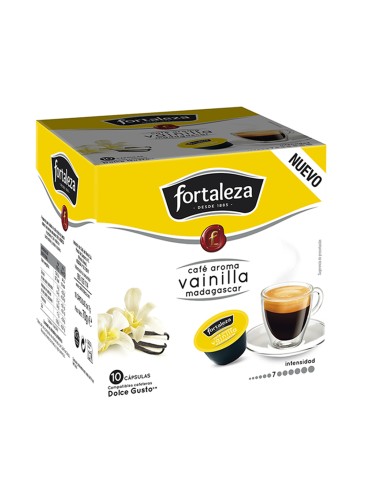 Café con aroma a Vainilla Madagascar 10 cápsulas compatibles con Dolce Gusto®*