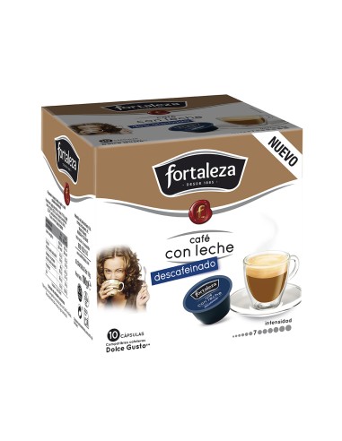 Café Descafeinado con leche 10 cápsulas compatibles con Dolce Gusto®*