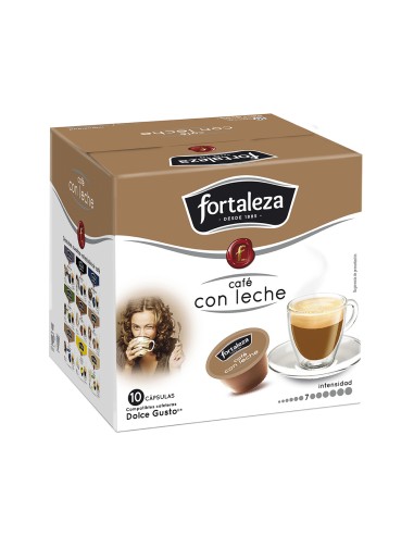 Café con leche 10 cápsulas compatibles con Dolce Gusto®*