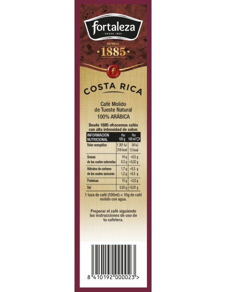 Café Molido Grandes Orígenes Costa Rica 250g