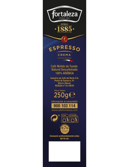 Café Molido Descafeinado Espresso 250g