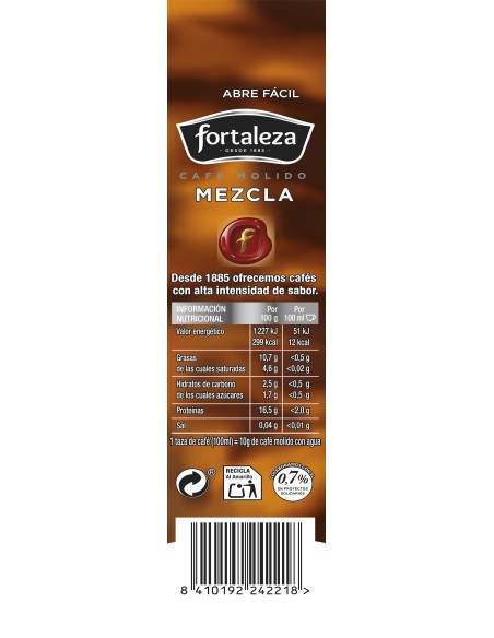 Café Molido Mezcla 250g