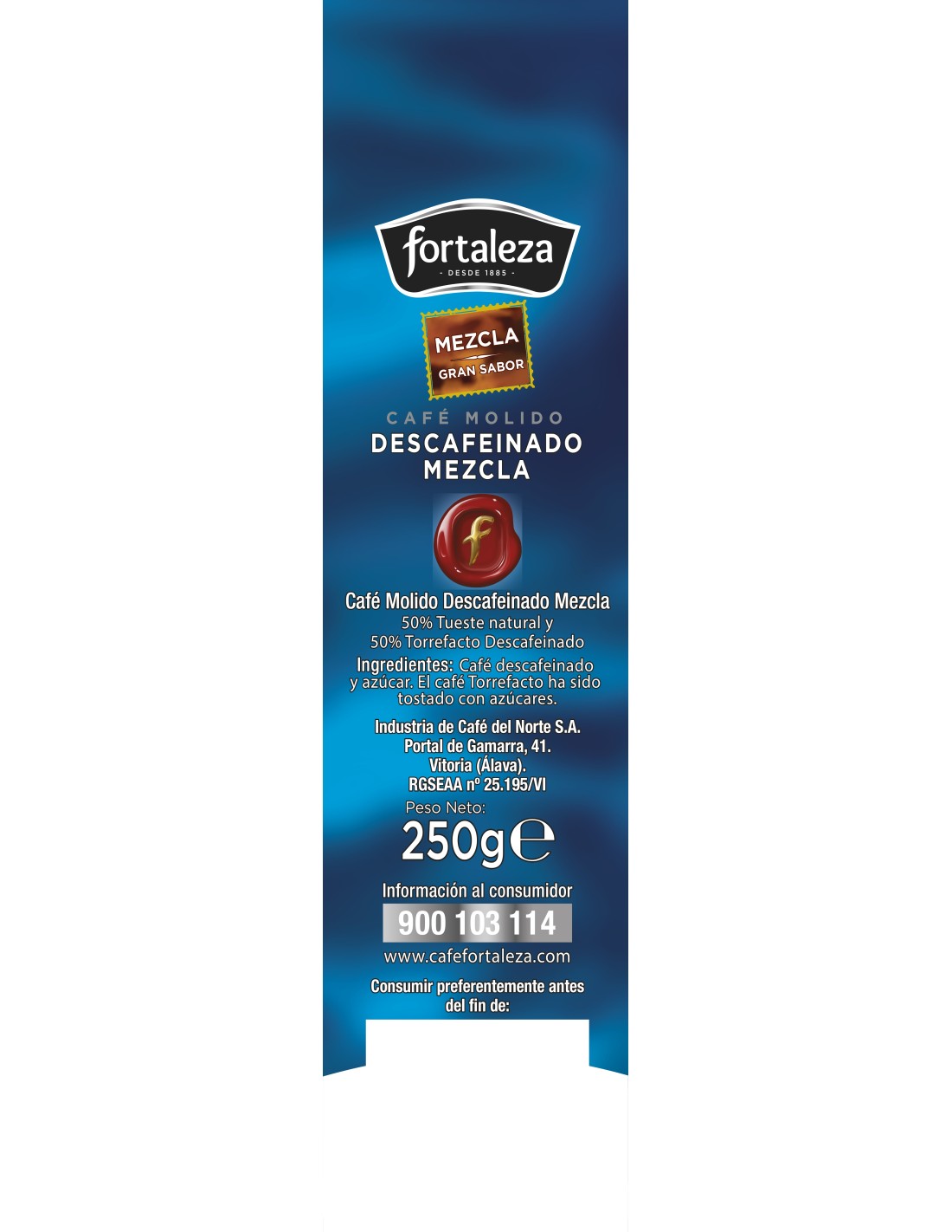 Café Molido Descafeinado Mezcla 250g