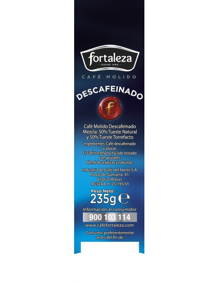 Café Molido Descafeinado Forte 235g