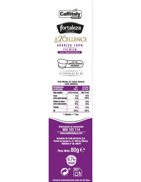 Café Excellence 10 cápsulas compatibles con Caffitaly