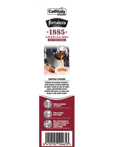 Café 1885 Natural 10 cápsulas compatibles con Caffitaly