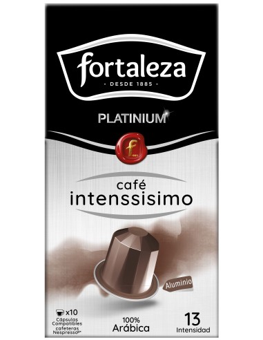Café Intenssisimo 10 cápsulas Fortaleza Platinium compatibles con Nespresso®