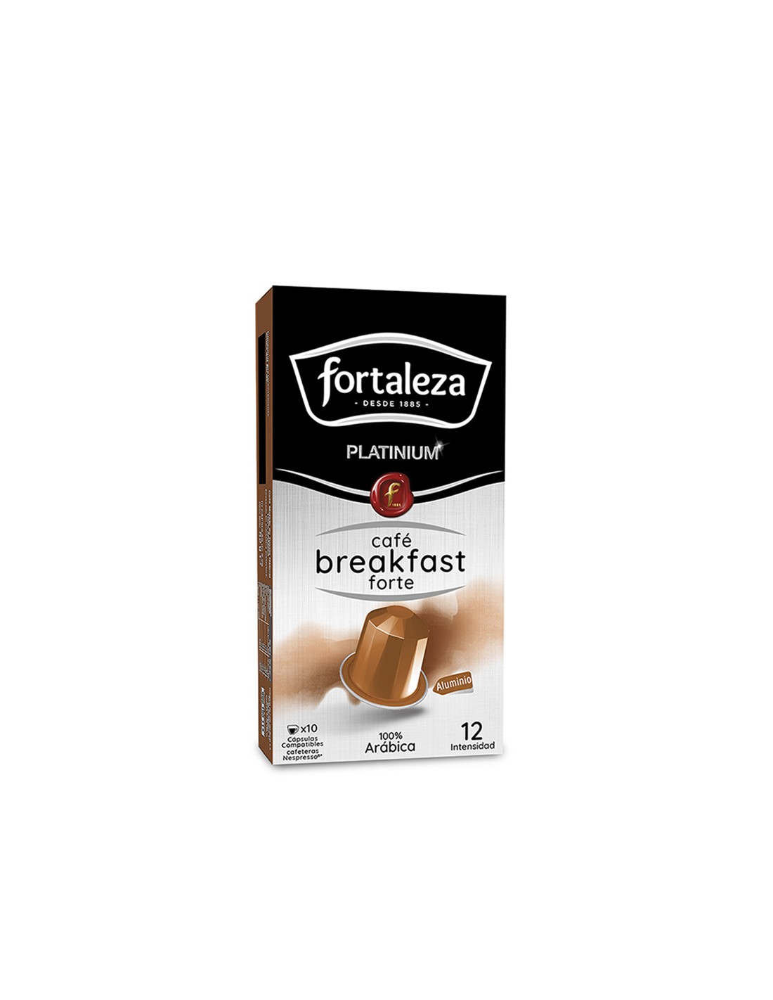 Café Intenssisimo 10 cápsulas Fortaleza Platinium compatibles con Nespresso®