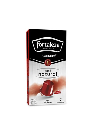 Café Natural 10 cápsulas Fortaleza Platinium compatibles con Nespresso®*