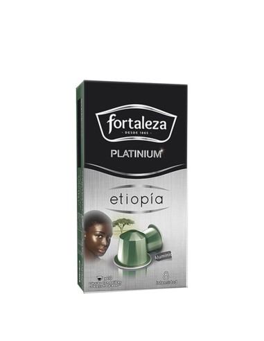 Café Etiopía 10 cápsulas Fortaleza Platinium compatibles con Nespresso®*