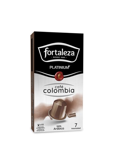 Café Colombia 10 cápsulas Fortaleza Platinium compatibles con Nespresso®*