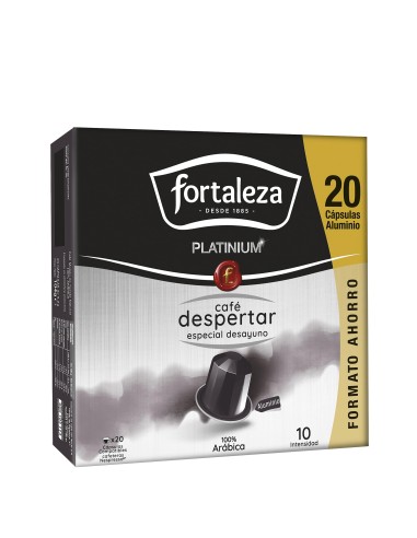 Café Despertar 20 cápsulas Fortaleza Platinium compatibles con Nespresso®*