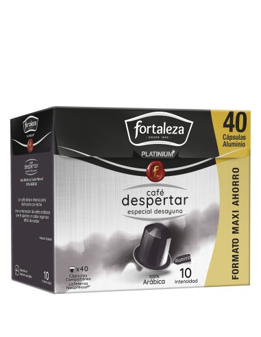 Café Despertar Fortaleza Platinium 40 cápsulas compatibles con Nespresso®*