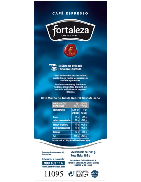 Café Unidosis Descafeinado 25 uds compatibles con E.S.E