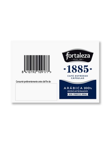 Café 1885 Descafeinado 25 cápsulas Fortaleza