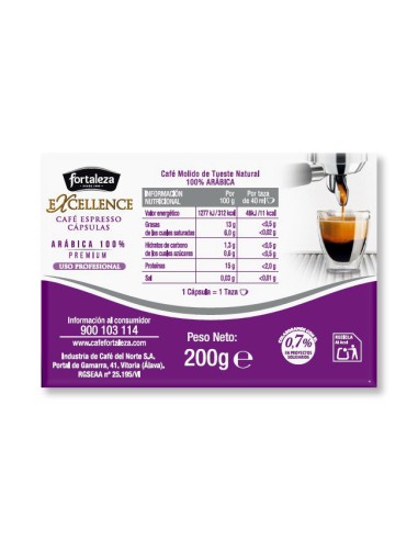 Café Excellence 25 cápsulas Fortaleza