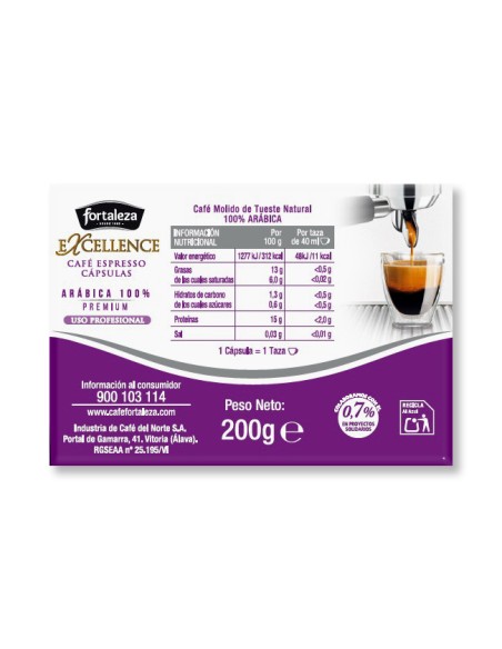 Café Excellence 25 cápsulas Fortaleza