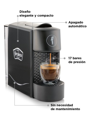 Cafetera Fortaleza y 200 cápsulas Excellence