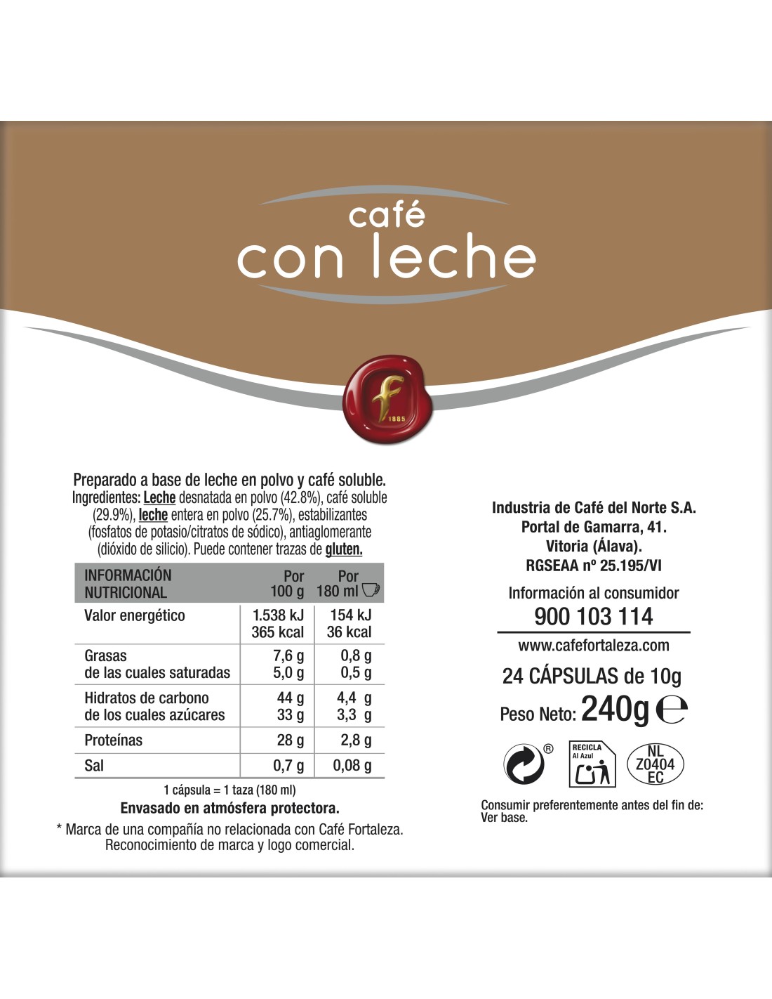 NESCAFÉ® Dolce Gusto® Café con Leche - x18 cápsulas en COMERCIAL ROGELIO