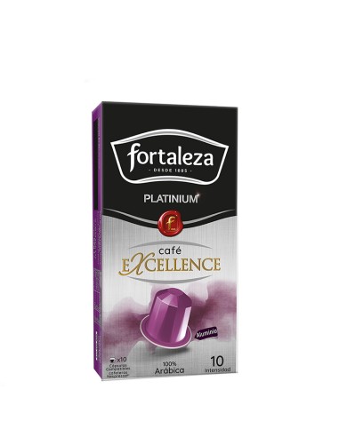 Café Excellence 10 cápsulas Fortaleza Platinium compatibles con Nespresso®*