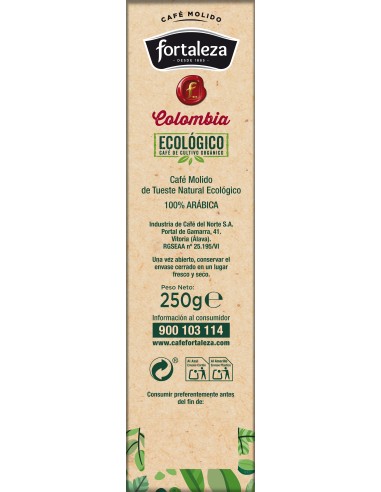 Café Molido Grandes Orígenes Colombia Ecológico 250g