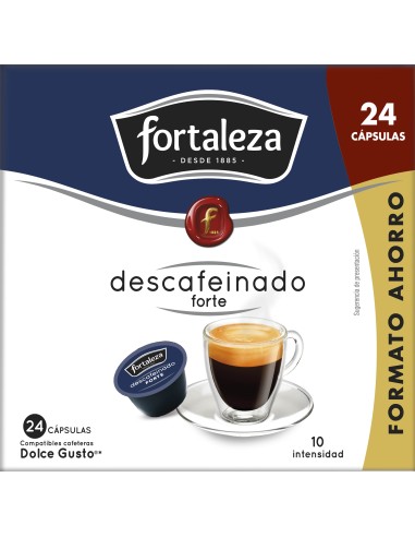 Café Descafeinado Forte 24 cápsulas compatibles con Dolce Gusto®*