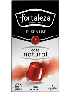 Café Natural 10 cápsulas Fortaleza Platinium compatibles con Nespresso® 2