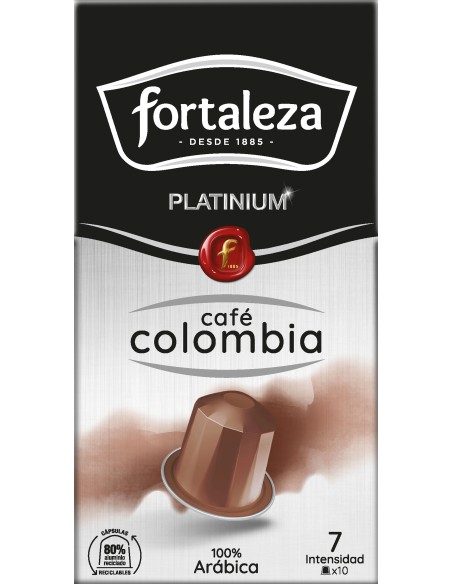 Café Colombia 10 cápsulas Fortaleza Platinium compatibles con Nespresso®