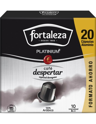 Café Despertar 20 cápsulas Fortaleza Platinium compatibles con Nespresso®