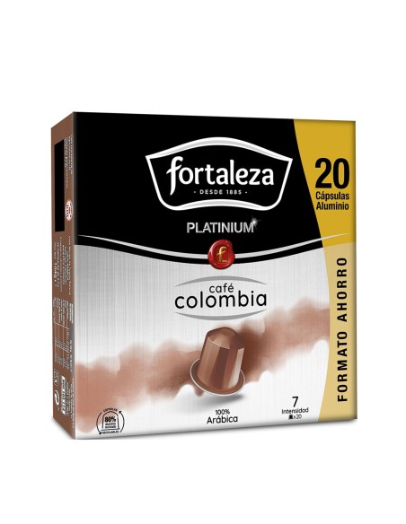 Café Colombia 20 cápsulas Fortaleza Platinium compatibles con Nespresso®