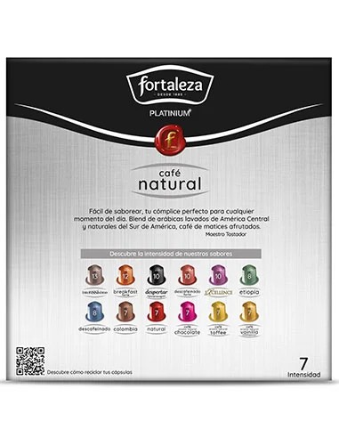 Café Natural 20 cápsulas Fortaleza Platinium