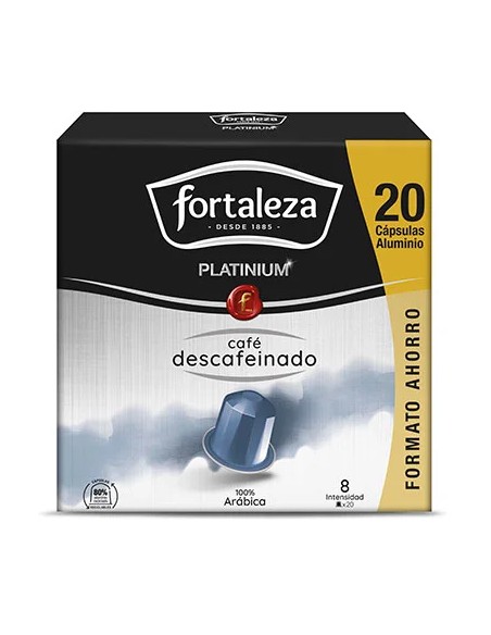 Café Descafeinado 20 cápsulas Fortaleza Platinium