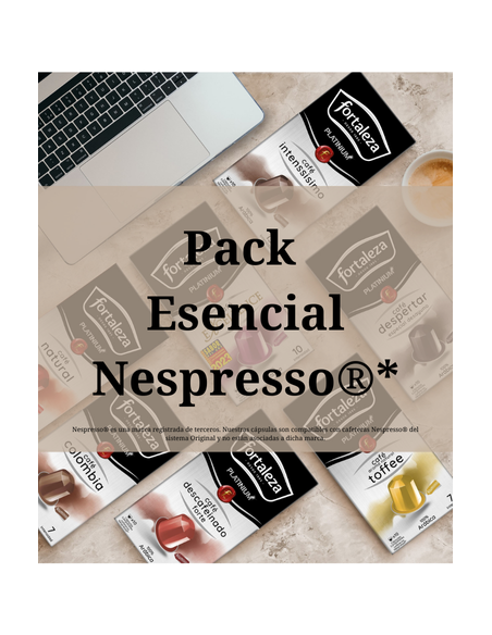 Selección 120 cápsulas Fortaleza Platinium compatibles con Nespresso®*