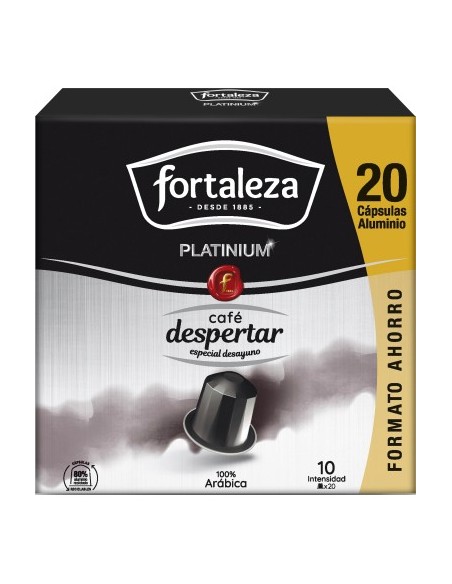 Café Despertar 20 cápsulas Fortaleza Platinium compatibles con Nespresso®