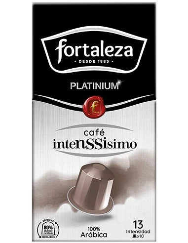 Café Intenssisimo 10 cápsulas Fortaleza Platinium compatibles con Nespresso®