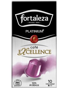 Café Excellence 10 cápsulas Fortaleza Platinium compatibles con Nespresso® 2