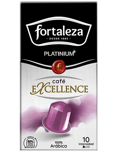Café Excellence 10 cápsulas Fortaleza Platinium compatibles con Nespresso®