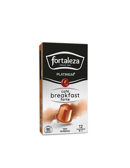 Café Breakfast Forte 10 cápsulas Fortaleza Platinium compatibles con Nespresso®