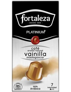 Café aroma Vainilla Madagascar 10 cápsulas Fortaleza Platinium compatibles con Nespresso® 2