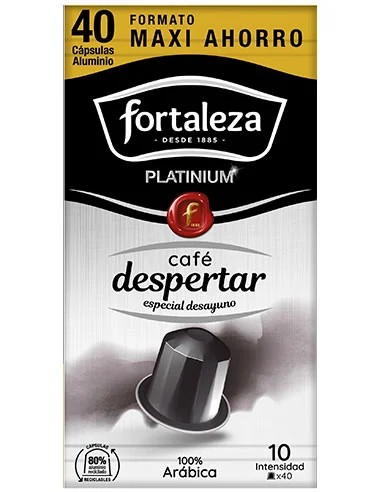 Café Despertar Fortaleza Platinium 40 cápsulas compatibles con Nespresso®