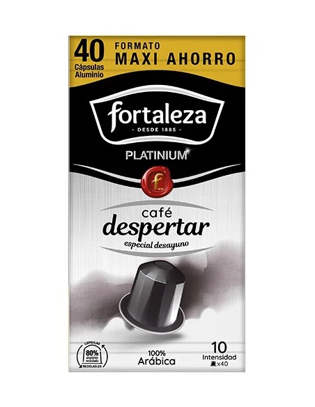 Café Despertar Fortaleza Platinium 40 cápsulas compatibles con Nespresso®