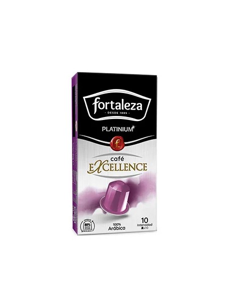 Café Excellence 10 cápsulas Fortaleza Platinium compatibles con Nespresso®