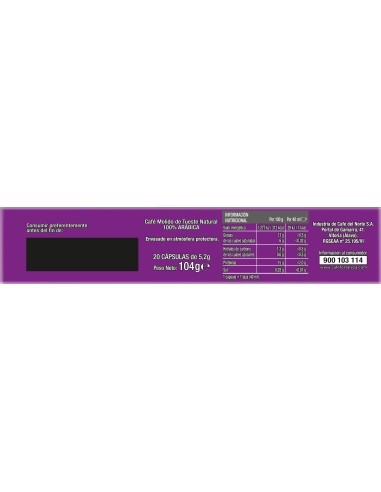 Café Excellence 20 cápsulas Fortaleza Platinium compatibles con Nespresso®