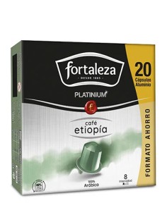 Café Etiopía 20 cápsulas Fortaleza Platinium compatibles con Nespresso®